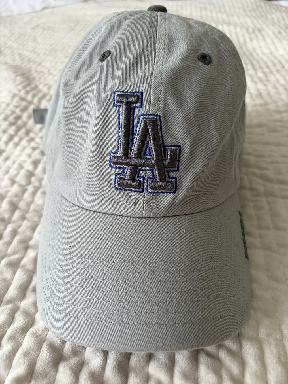 ’47 Brand Los Angeles Dodgers Gray Adjustable Strapback Hat MLB Baseball Cap